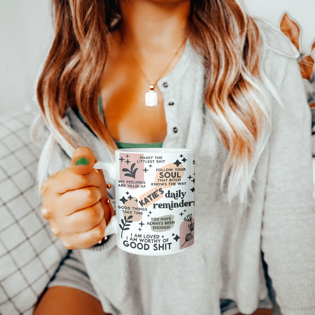 Personalised Sweary Affirmation Mug