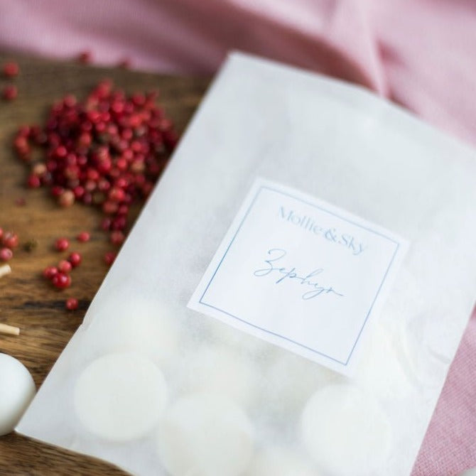 Zephyr Moment Wax Melts (rock rose + pink pepper)