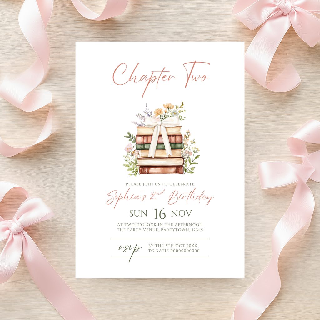 Chapter Two 2nd Birthday Invitation
