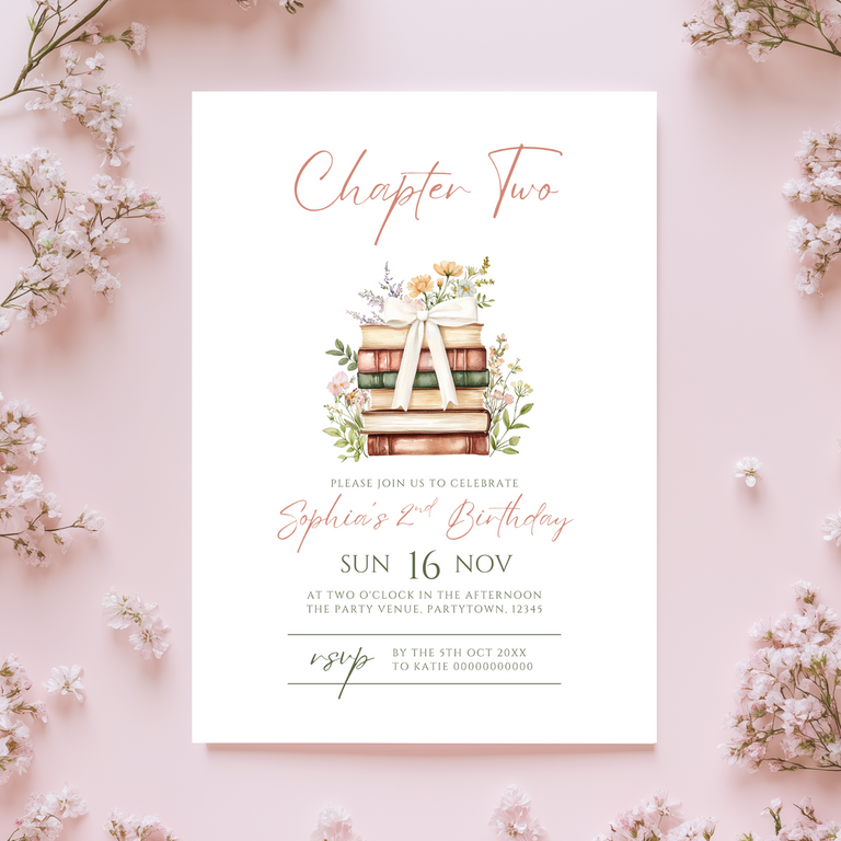 Chapter Two 2nd Birthday Invitation