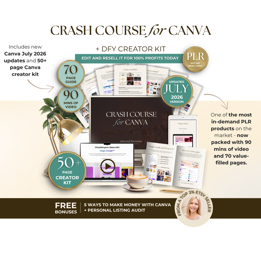 Canva Crash Course for Beginners (With PLR / Resell Rights)