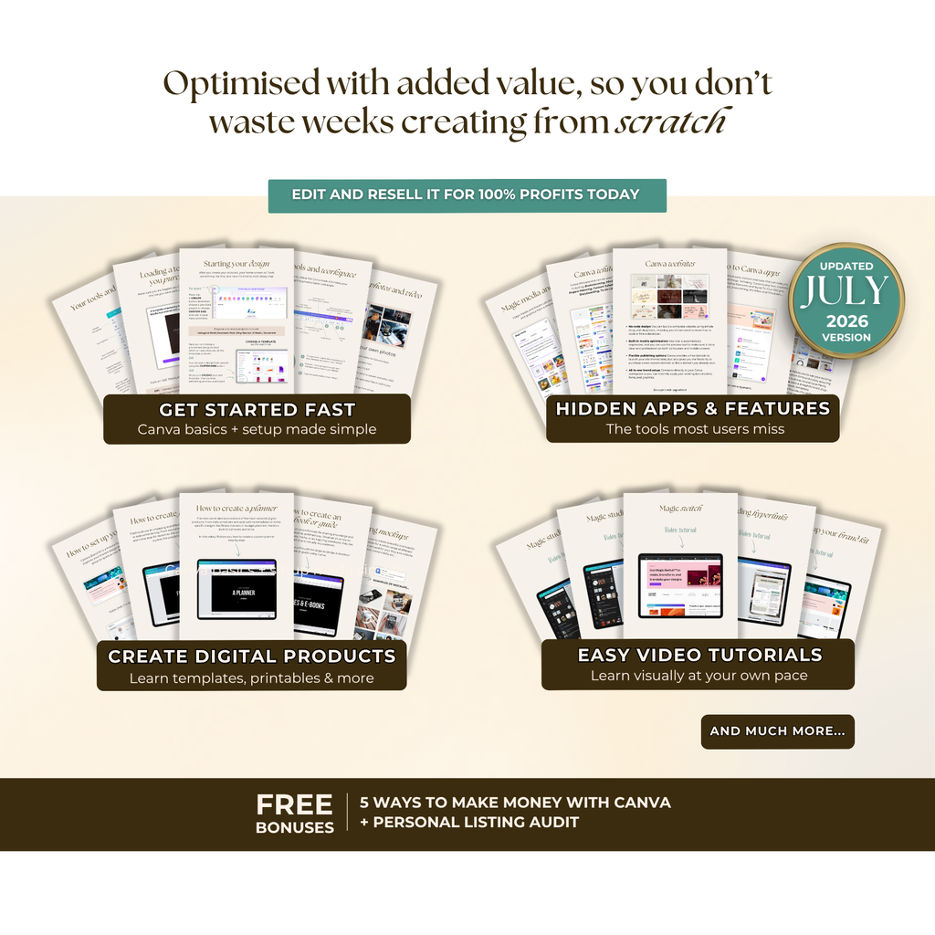 Canva Crash Course for Beginners (With PLR / Resell Rights)