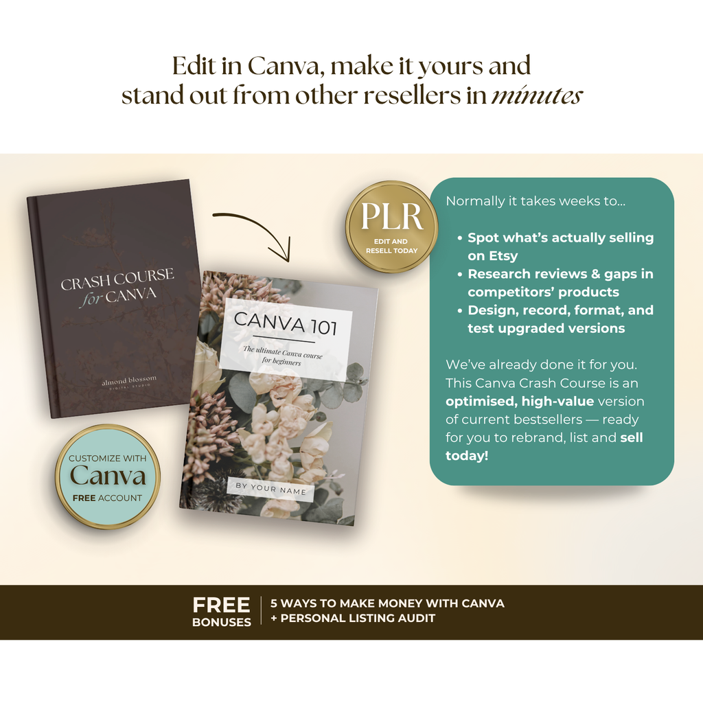 Canva Crash Course for Beginners (With PLR / Resell Rights)