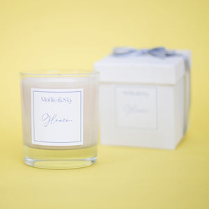 Gleam white tea and pear natural scented candle