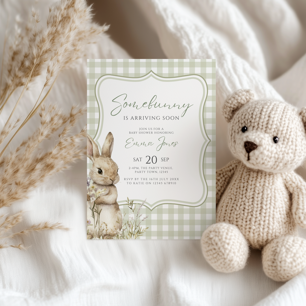 Bunny Baby Shower Invitation