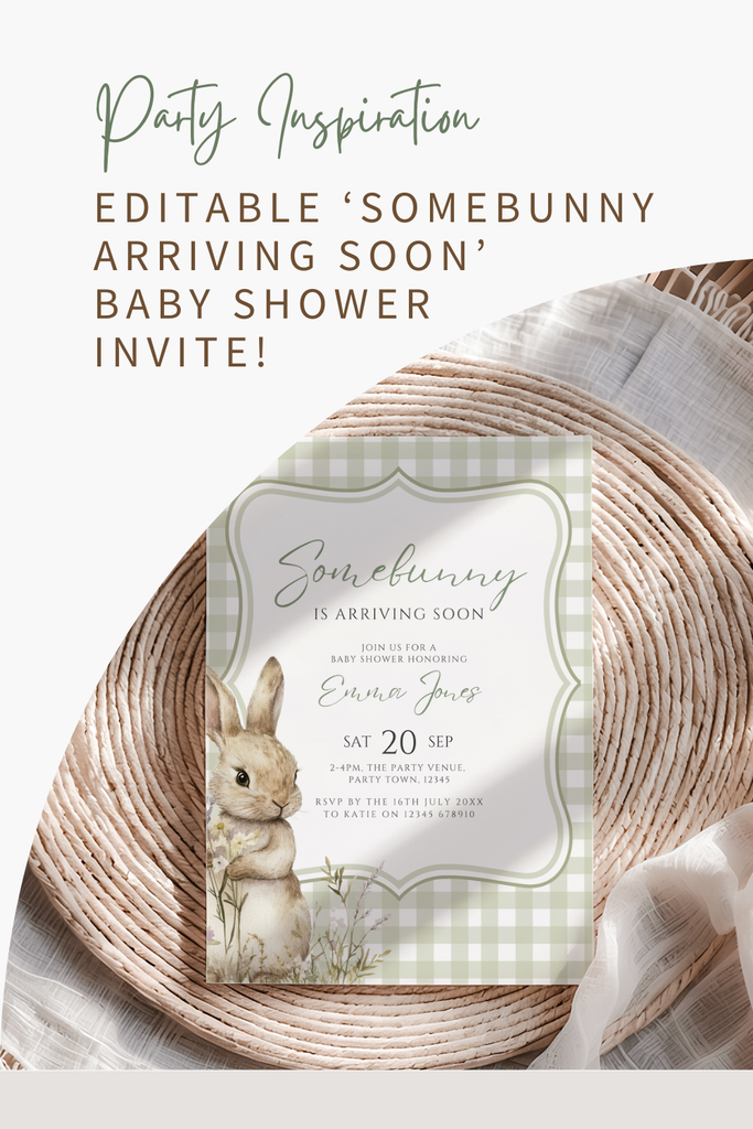 Bunny Baby Shower Invitation