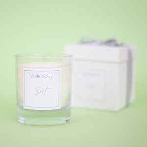 Zest lime and black pepper natural scented candle