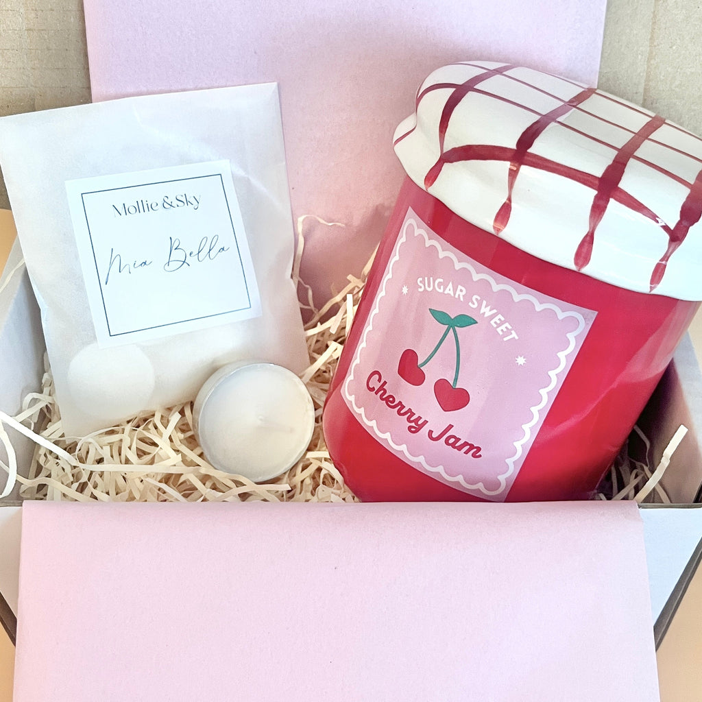 Cherry Jam Wax Melt Burner Set