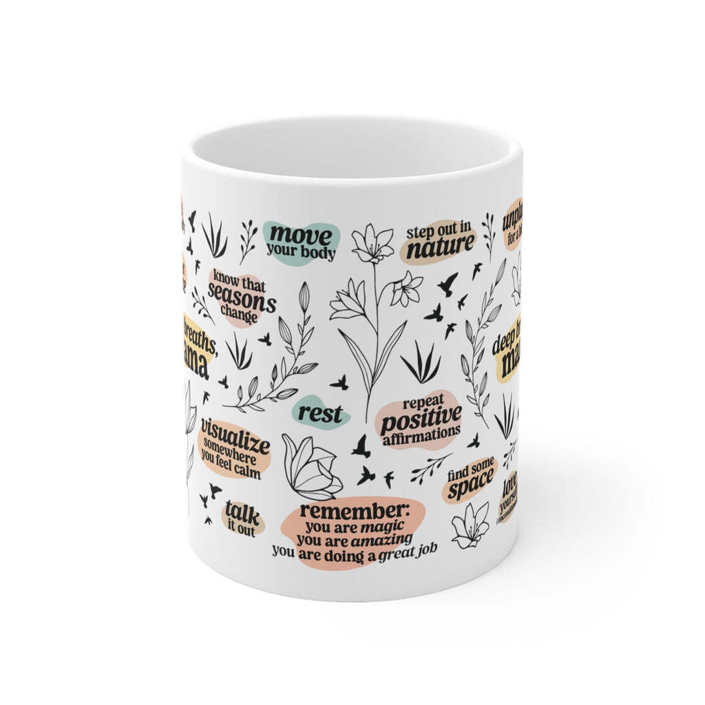 Deep Breaths Mama Positivity Mug