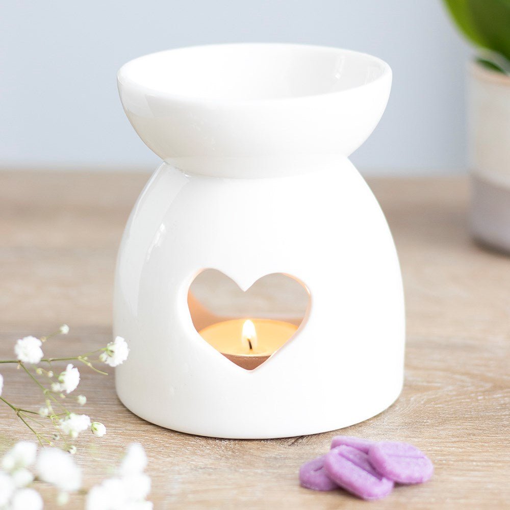 Heart Wax Melt Burner and Wax Melts Set