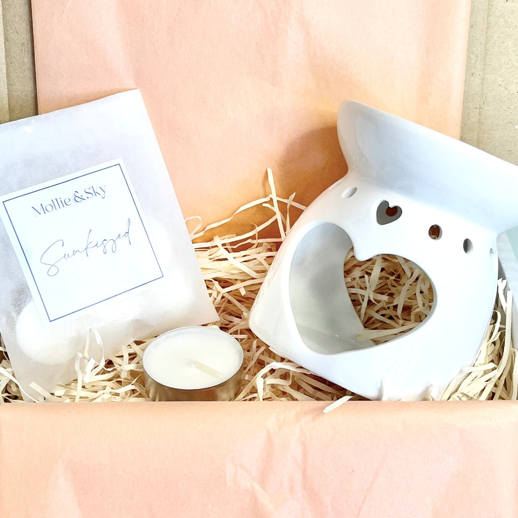 Heart Wax Melt Burner and Wax Melts Set