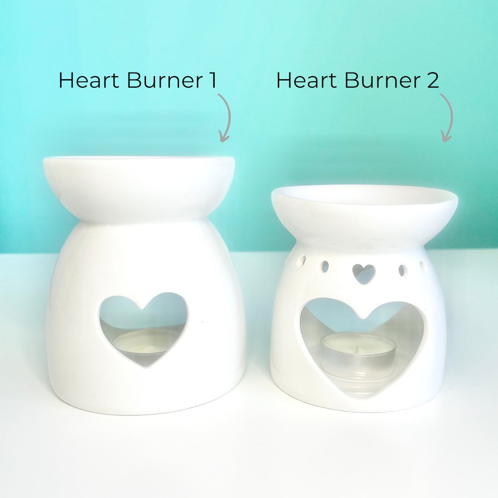 Heart Wax Melt Burner and Wax Melts Set