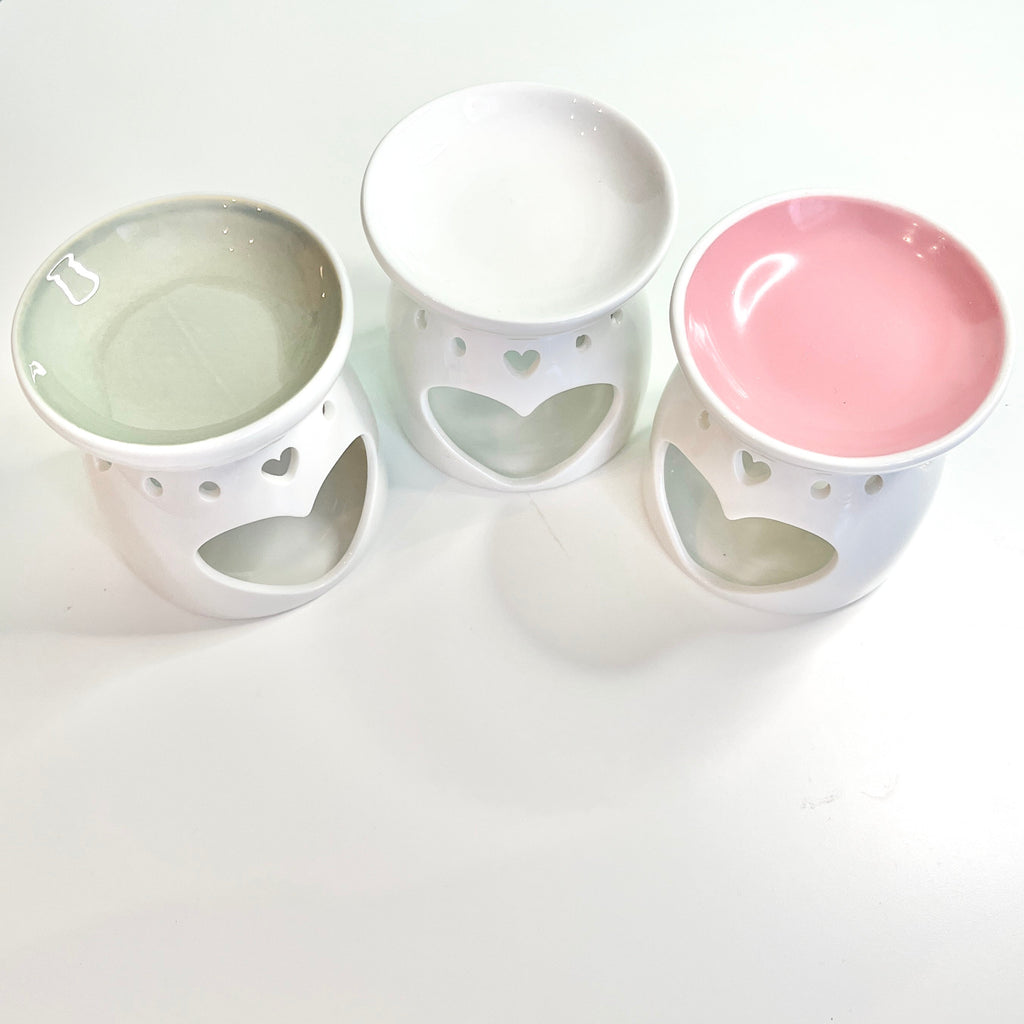 Heart Wax Melt Burner Set