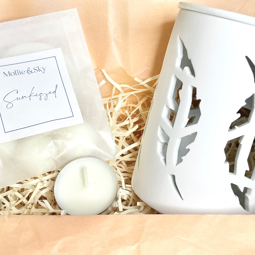 Nature Inspired Wax Melt Burner and Wax Melts Set
