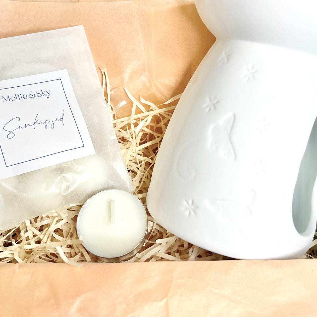 Nature Inspired Wax Melt Burner and Wax Melts Set