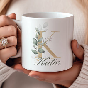 Open image in slideshow, Personalised Initial Mug - Mollie &amp; Sky
