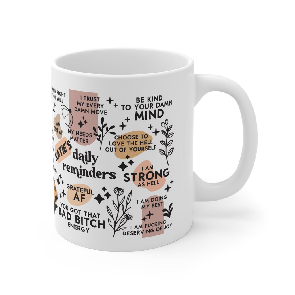 Personalised Sweary Affirmation Mug