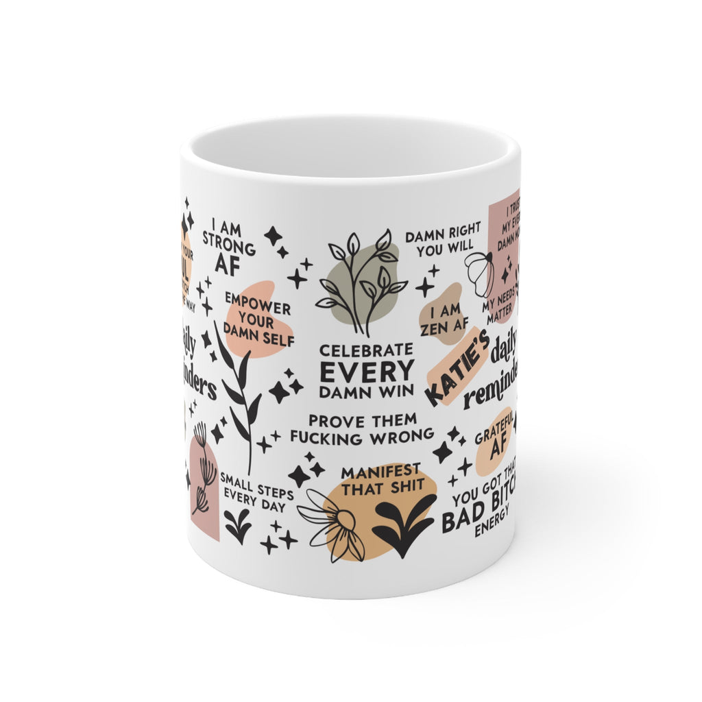 Personalised Sweary Affirmation Mug