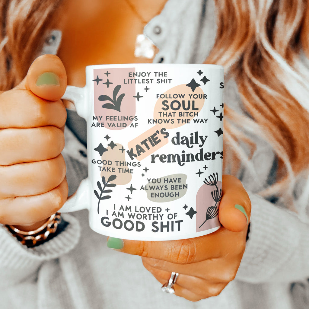 Personalised Sweary Affirmation Mug
