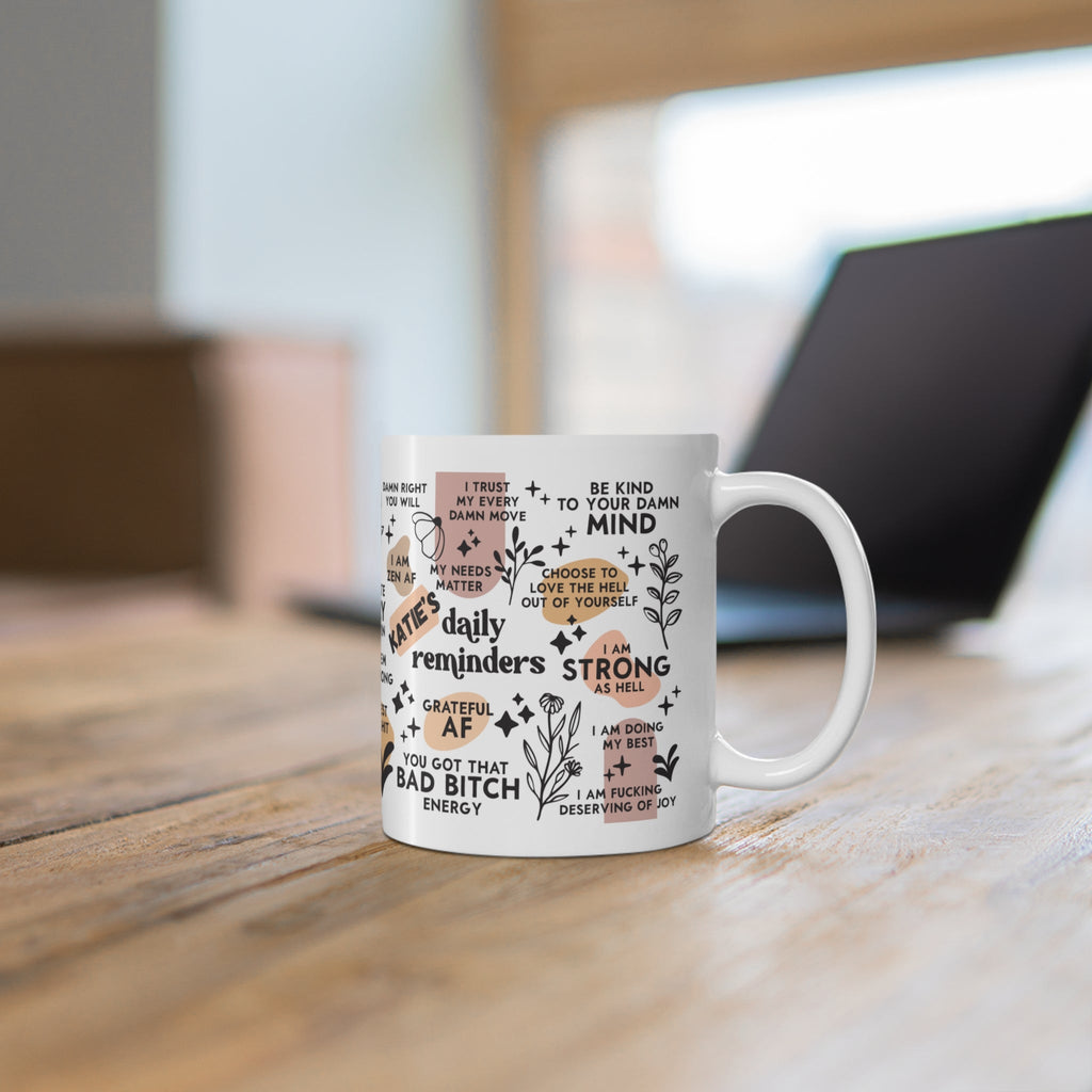 Personalised Sweary Affirmation Mug