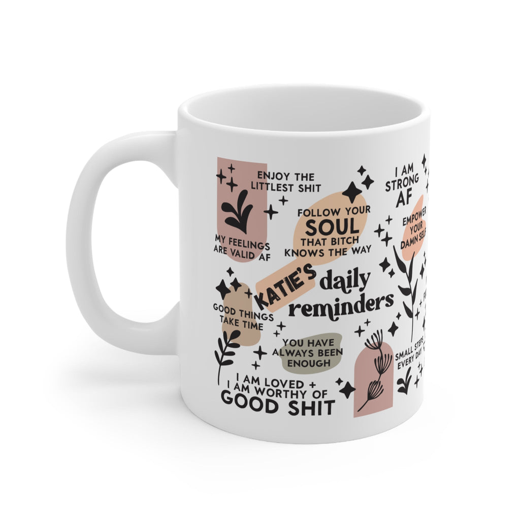 Personalised Sweary Affirmation Mug