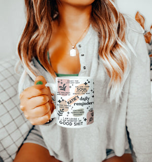 Open image in slideshow, Personalised Sweary Affirmation Mug - Mollie &amp; Sky
