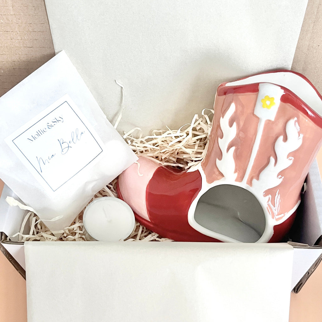 Retro Cowgirl Wax Melt Burner Set