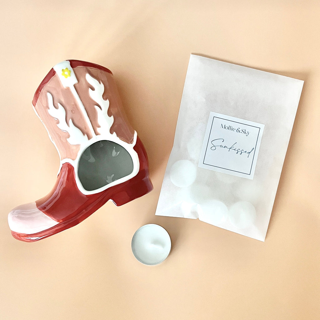 Retro Cowgirl Wax Melt Burner Set