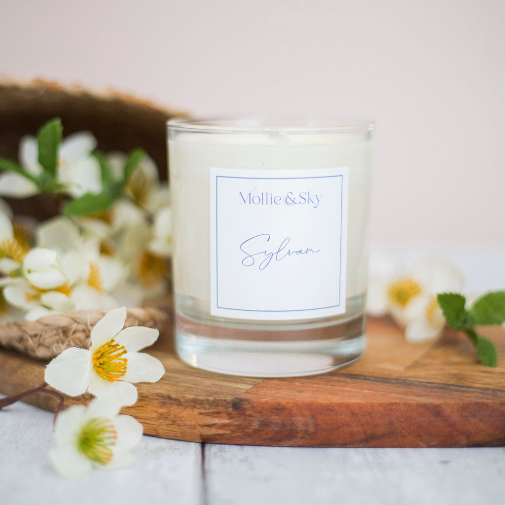 Sylvan Candle (vanilla musk + lavender)