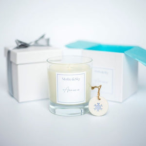 Open image in slideshow, Aurora luxury candle frankincense and cedar - Mollie &amp; Sky
