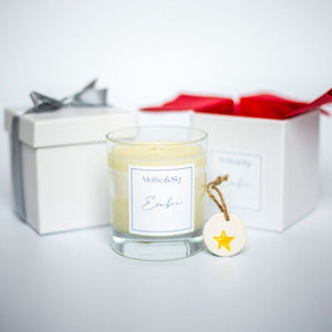 Open image in slideshow, Ember luxury candle orange and cinnamon - Mollie &amp; Sky
