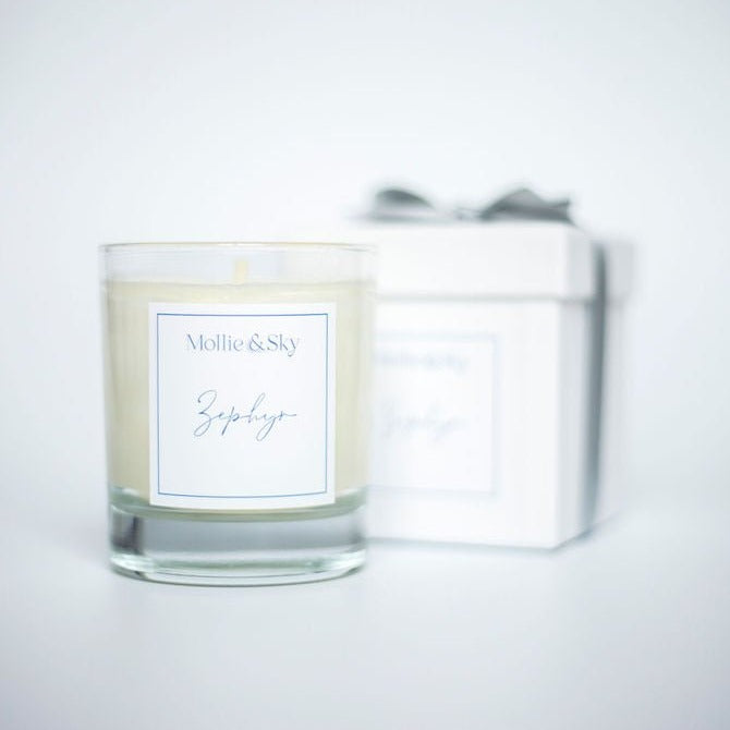 Zephyr Candle (rock rose + pink pepper)