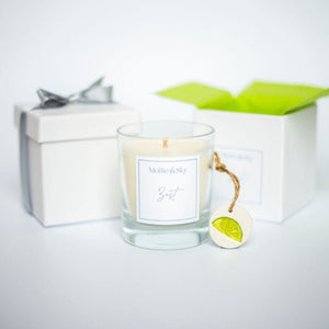 Open image in slideshow, Zest luxury candle lime and black pepper - Mollie &amp; Sky
